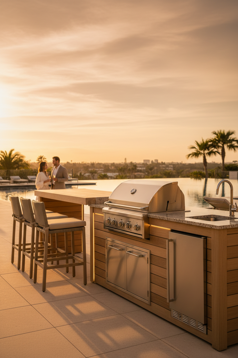 Luxe Outdoor Kitchen Lifestyle