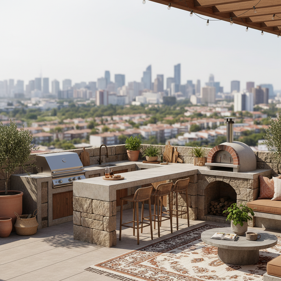 Luxe Outdoor Kitchen Lifestyle