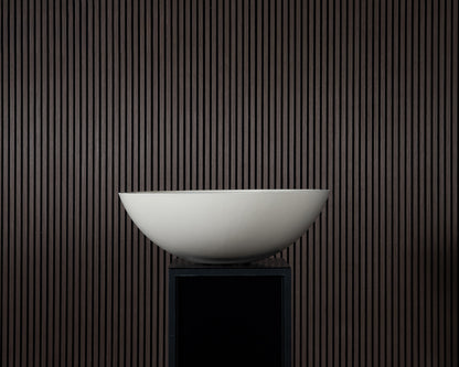 AON Aura concrete fire bowl in White, detail view