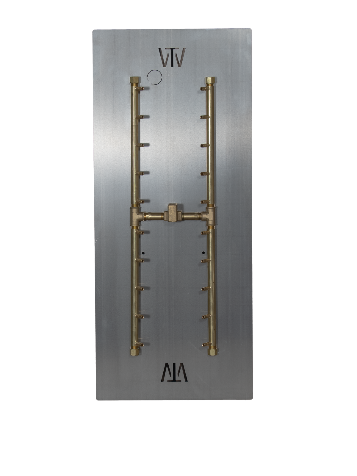 CROSSFIRE UH200 burner mounted on 40" x 17" aluminum plate