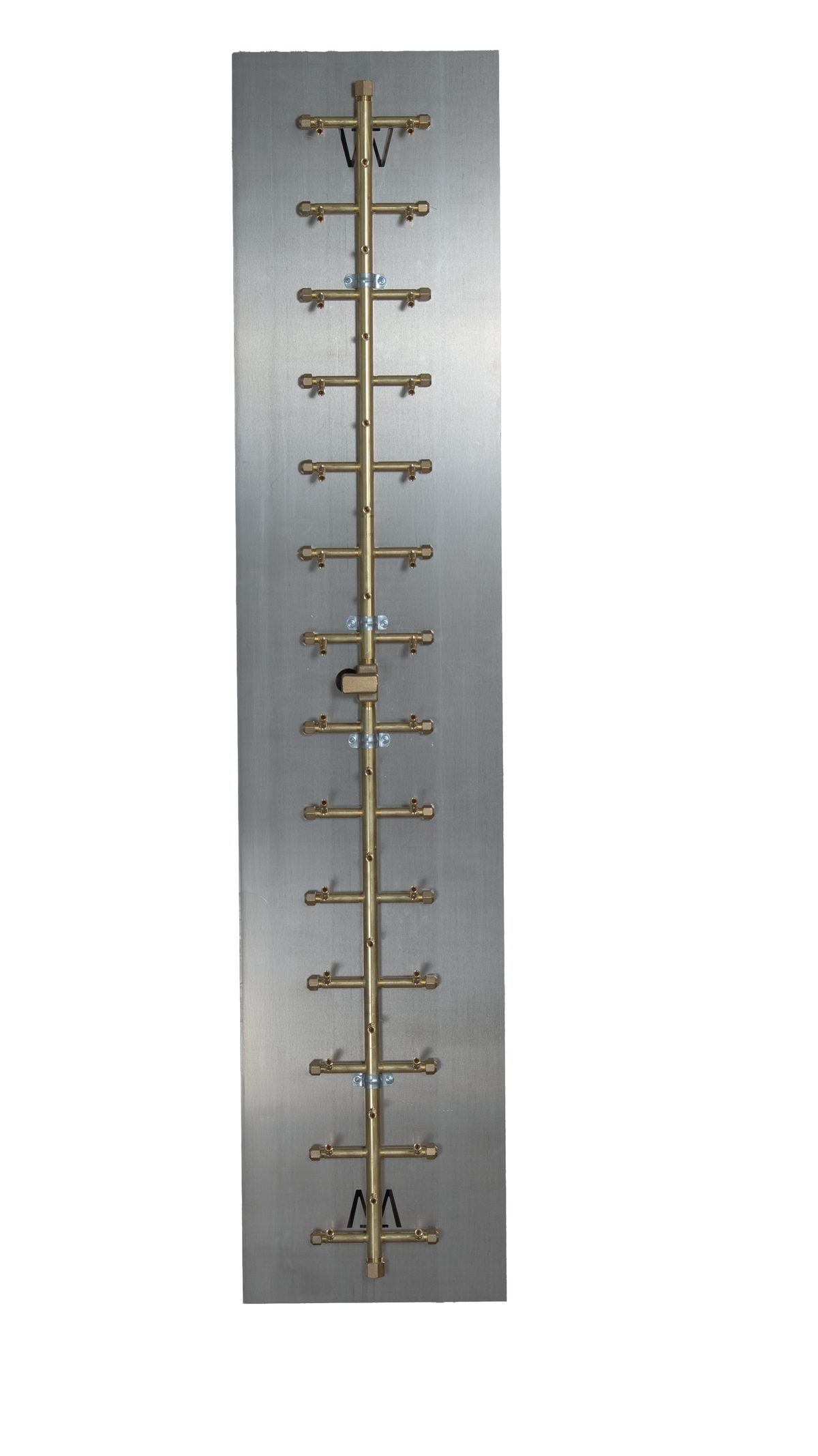 CROSSFIRE UT410 burner mounted on 66" x 14" aluminum plate