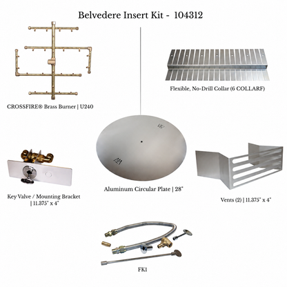 Warming Trends Belvedere gas insert kit