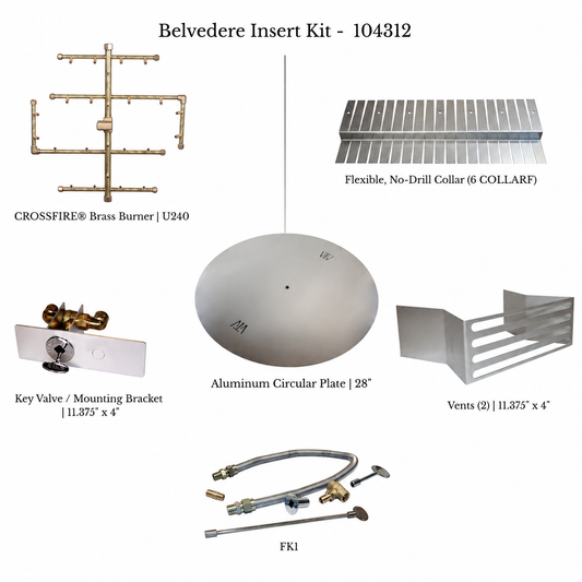 Warming Trends Belvedere gas insert kit