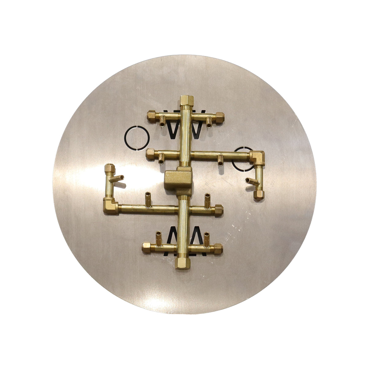 CROSSFIRE U100 burner mounted on 18" circular aluminum plate