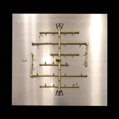 CROSSFIRE U300 burner on 36" square plate, black background