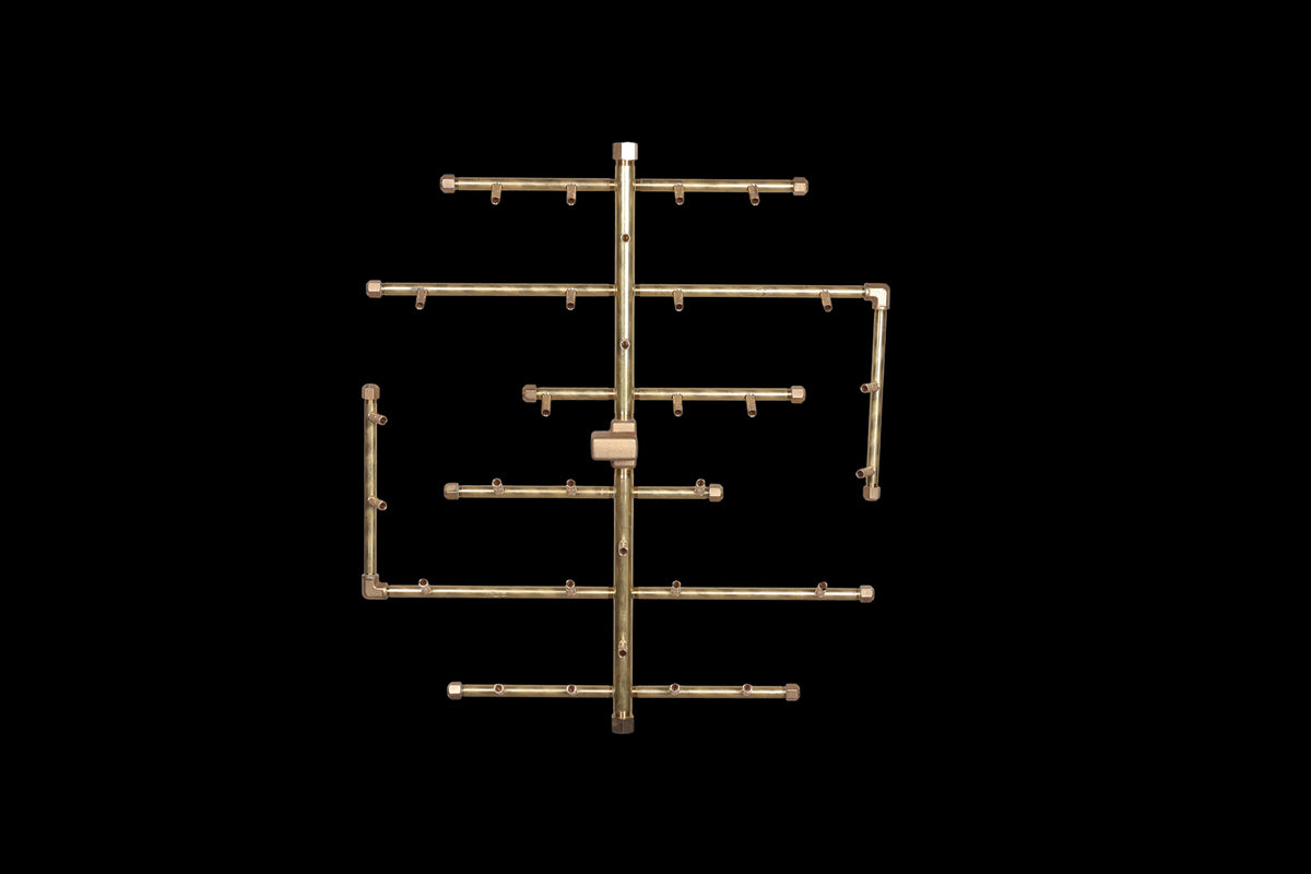 CROSSFIRE U300 brass burner on black background