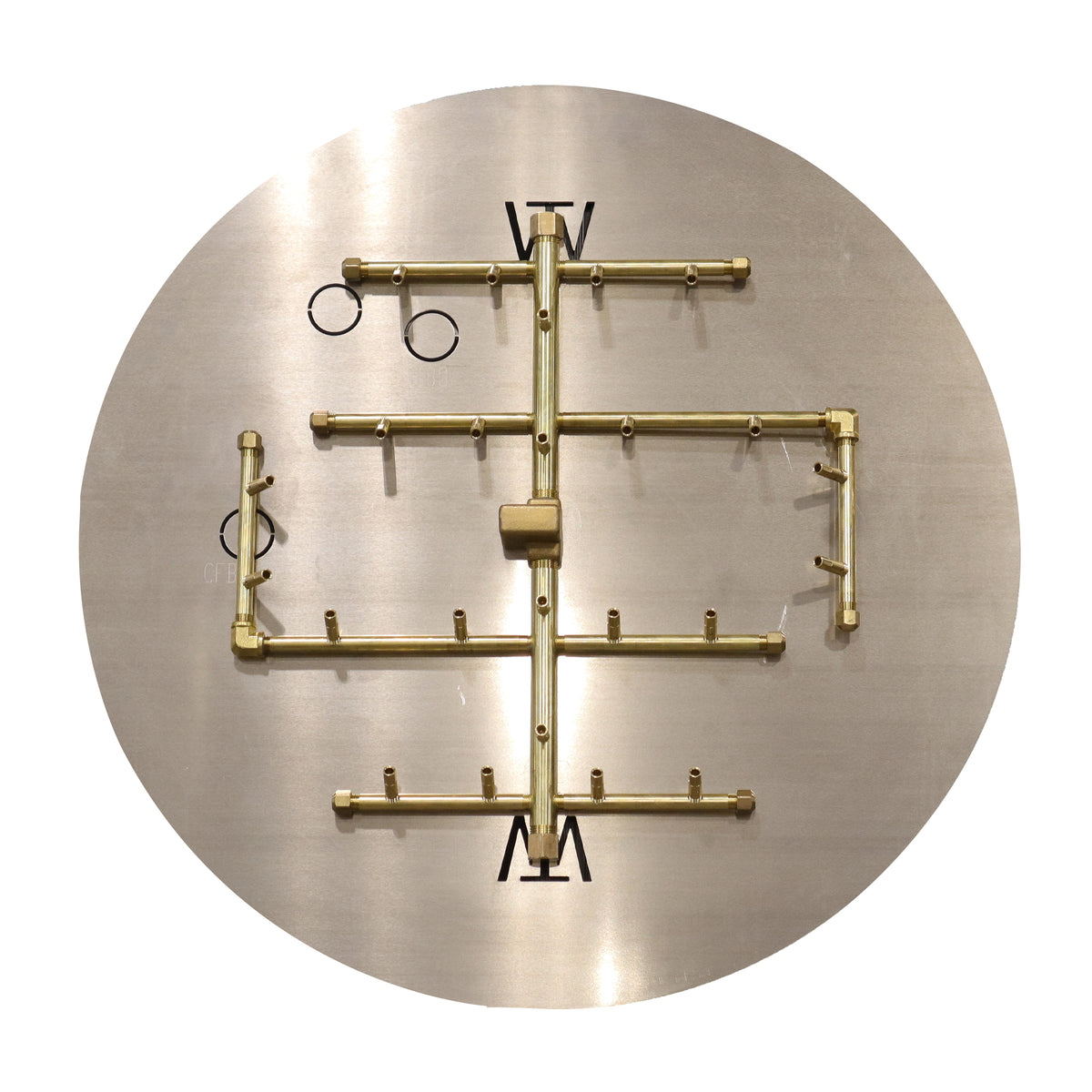CROSSFIRE U240 burner mounted on 30" circular aluminum plate