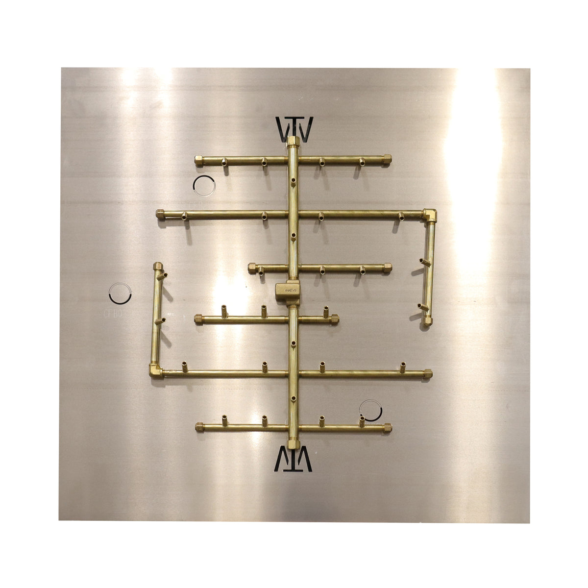 CROSSFIRE U300 burner mounted on 36" square aluminum plate