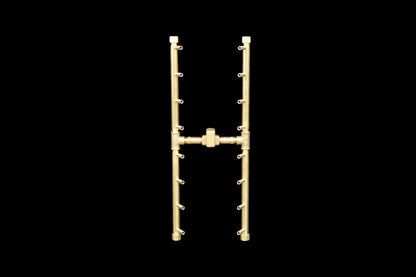 CROSSFIRE UH160 H-Style brass burner on black background