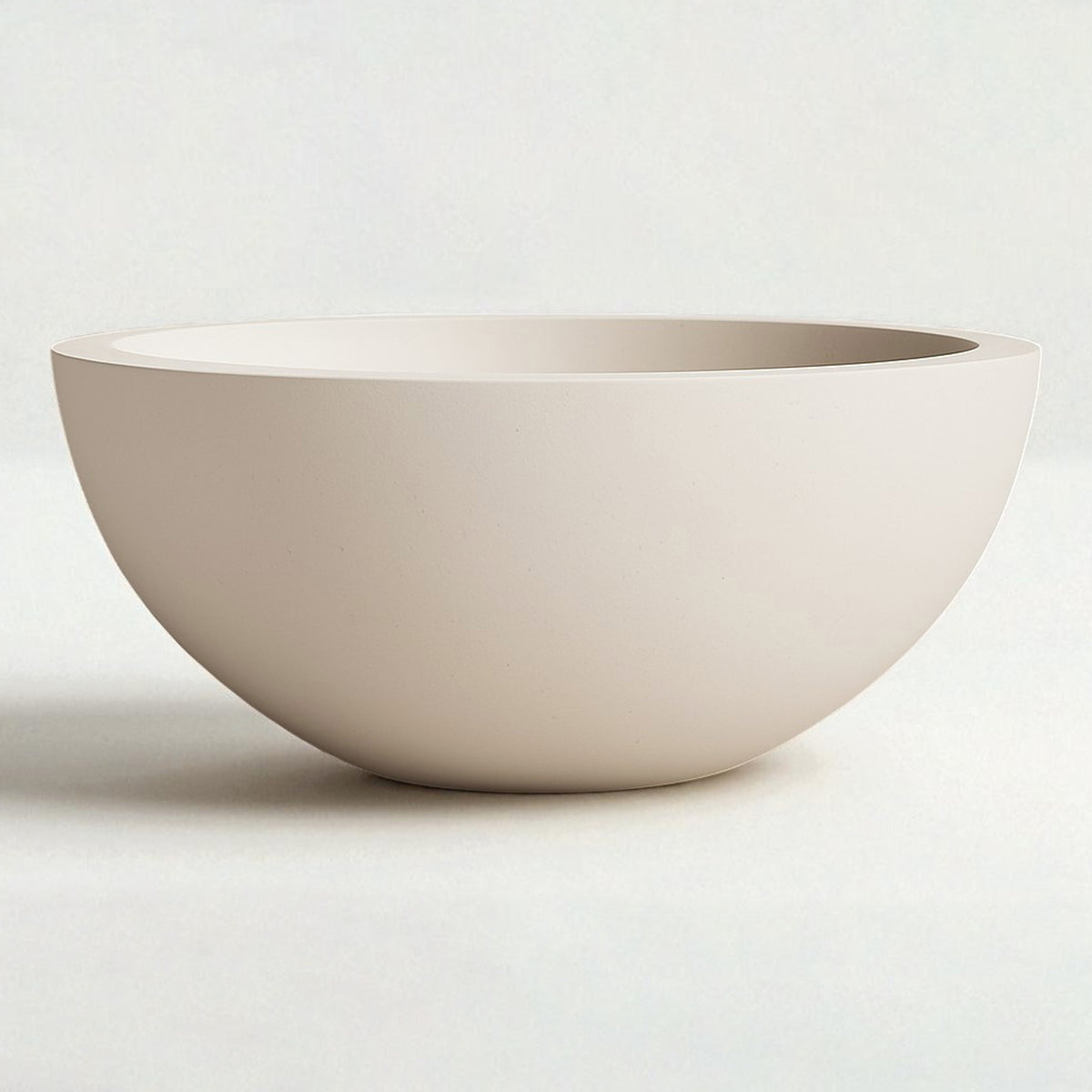 Warming Trends AON Aura concrete fire bowl in White