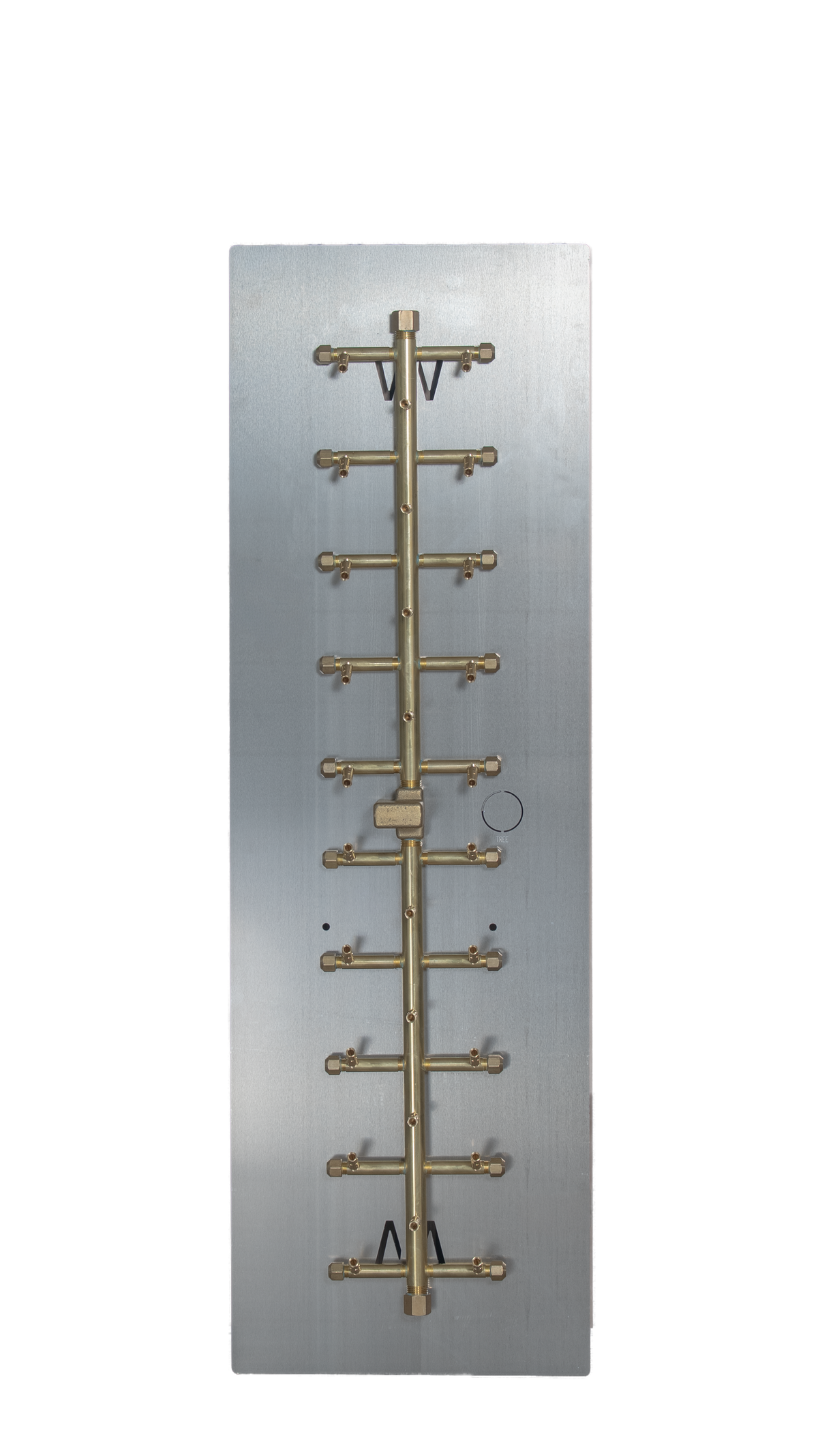 CROSSFIRE UT290 burner mounted on 44" x 14" aluminum plate
