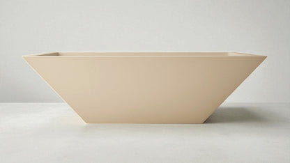 Warming Trends AON Ember square concrete fire bowl in Sand