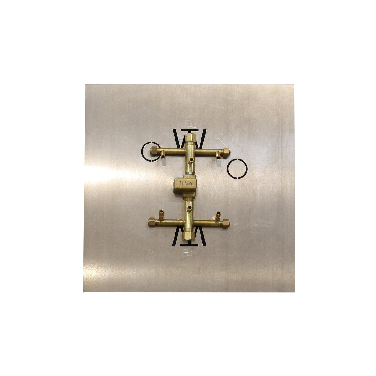 CROSSFIRE U60 burner mounted on 18" square aluminum plate