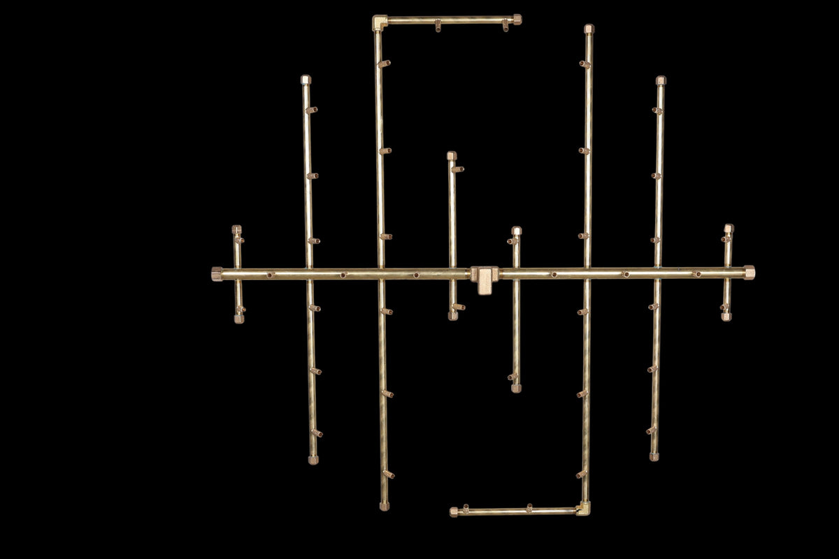 CROSSFIRE U420 brass burner on black background