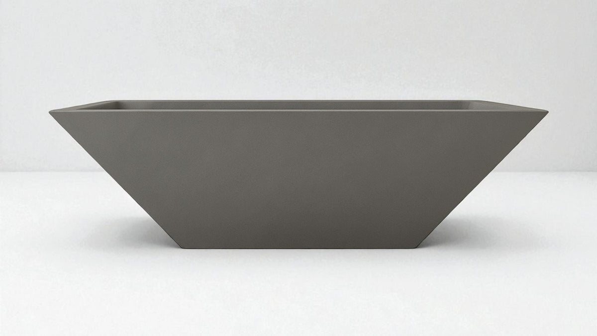 Warming Trends AON Ember square concrete fire bowl in Charcoal