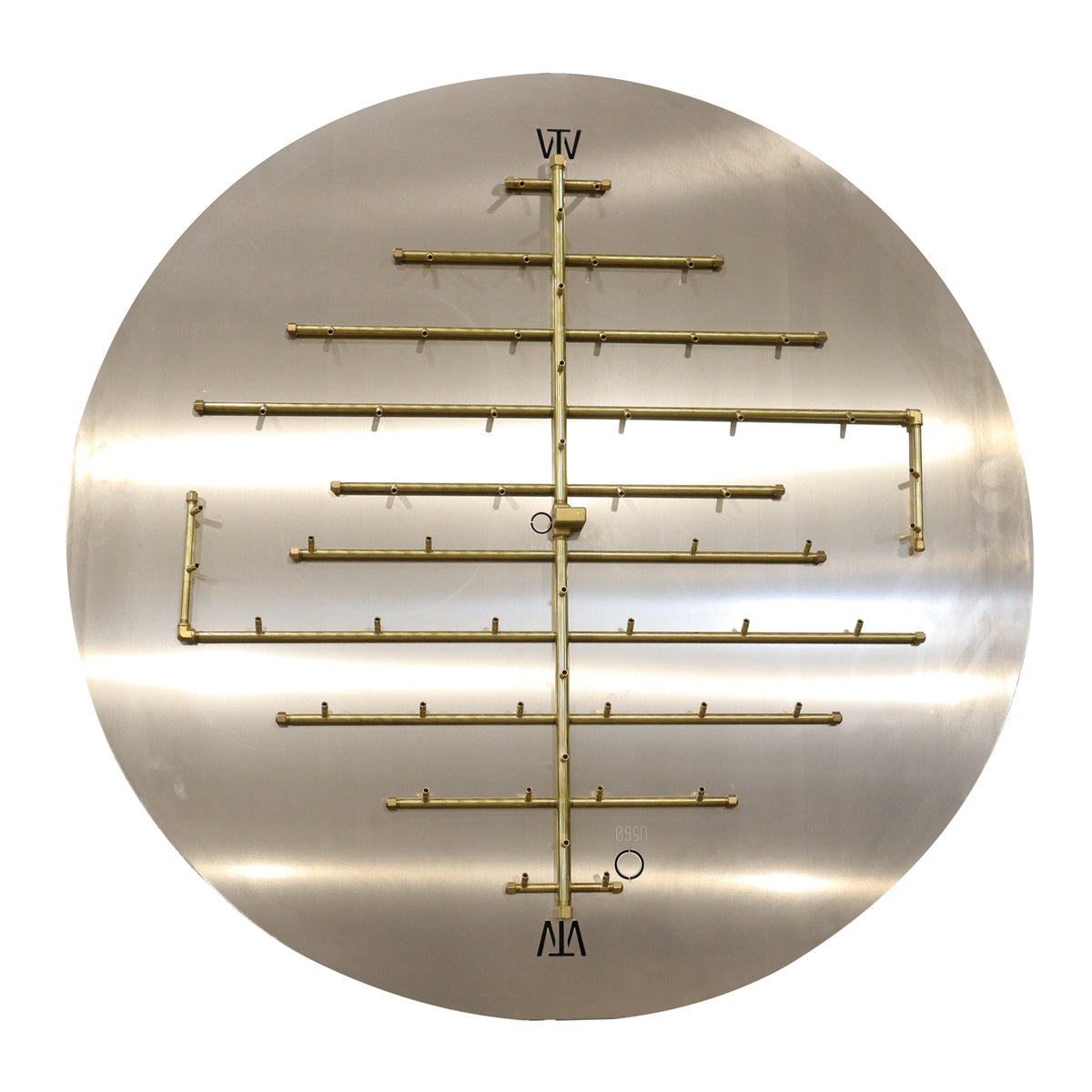 CROSSFIRE U560 burner mounted on 60" circular aluminum plate