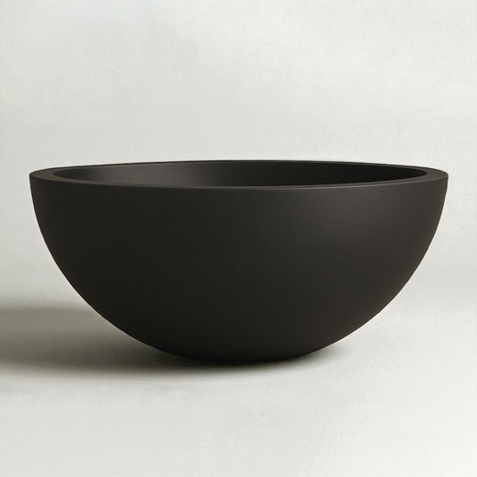 Warming Trends AON Aura concrete fire bowl in Black