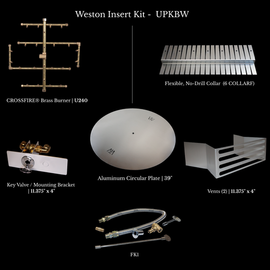 Warming Trends Belgard Weston fire pit gas insert kit