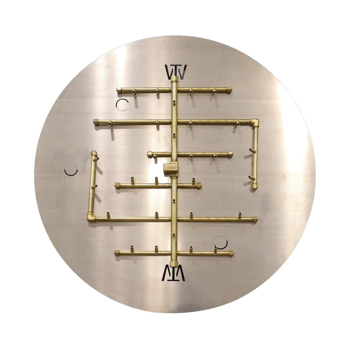 CROSSFIRE U300 burner mounted on 36" circular aluminum plate