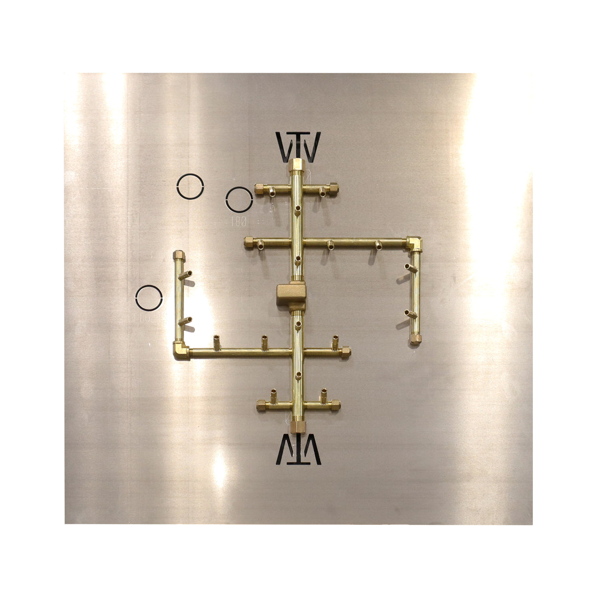 CROSSFIRE U180 burner mounted on 30" square aluminum plate