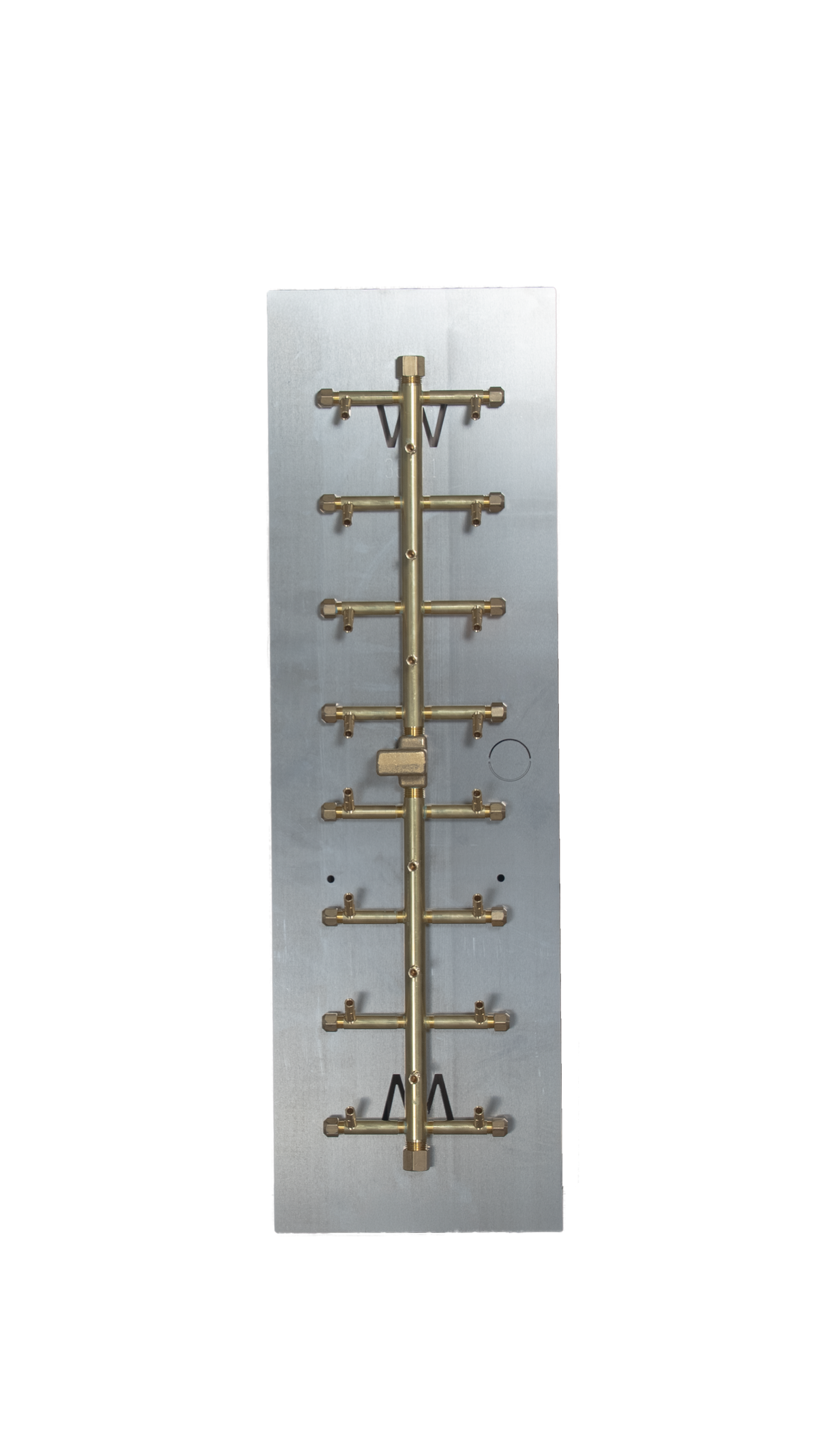 CROSSFIRE UT230 burner mounted on 36" x 11" aluminum plate