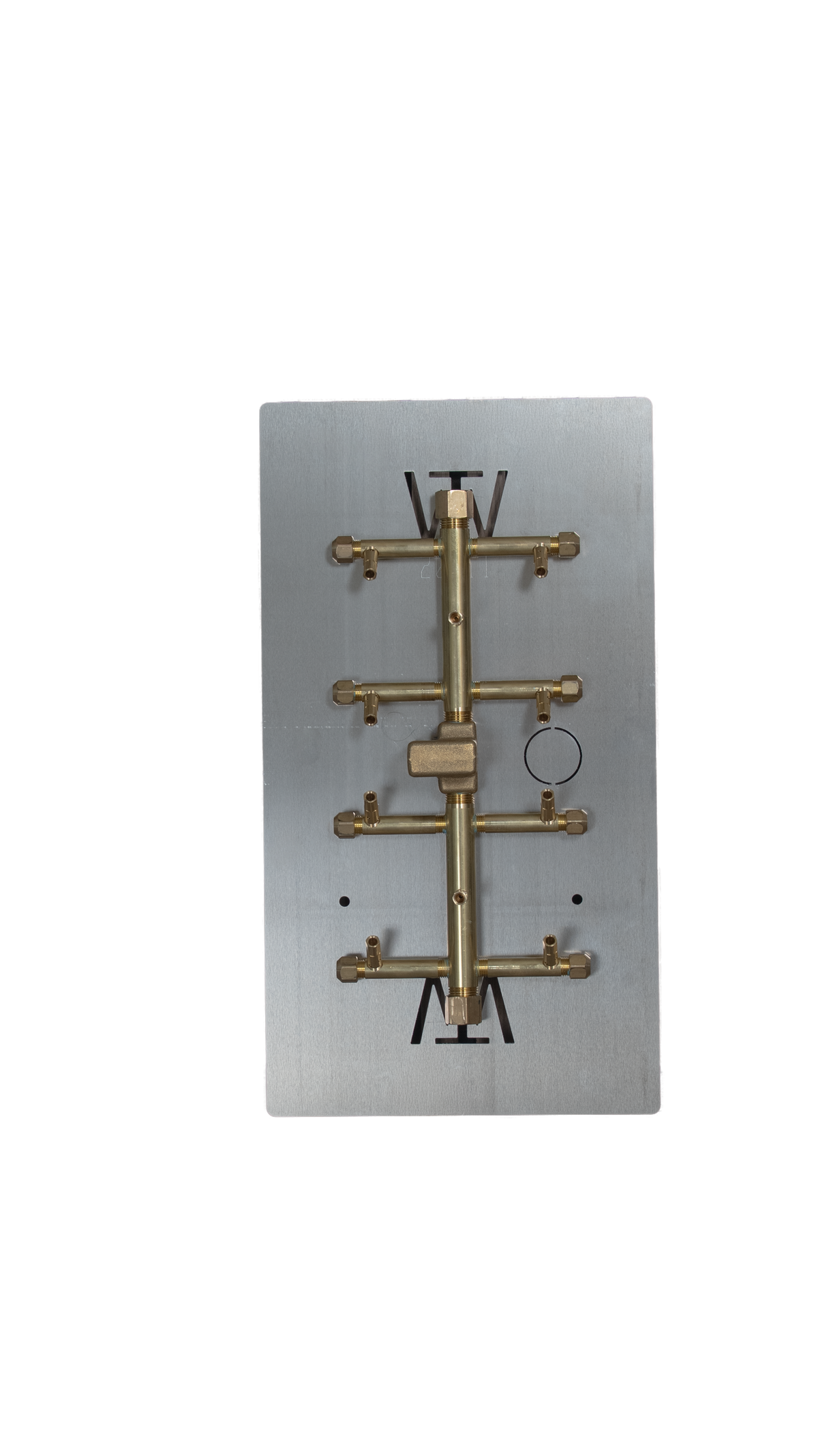 CROSSFIRE UT110 burner mounted on 20" x 11" aluminum plate
