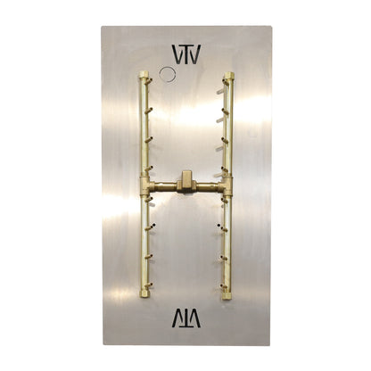 CROSSFIRE UH160 burner mounted on 34" x 17" aluminum plate