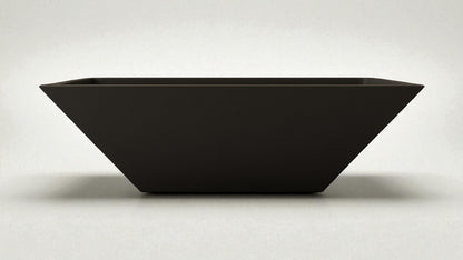 Warming Trends AON Ember square concrete fire bowl in Black