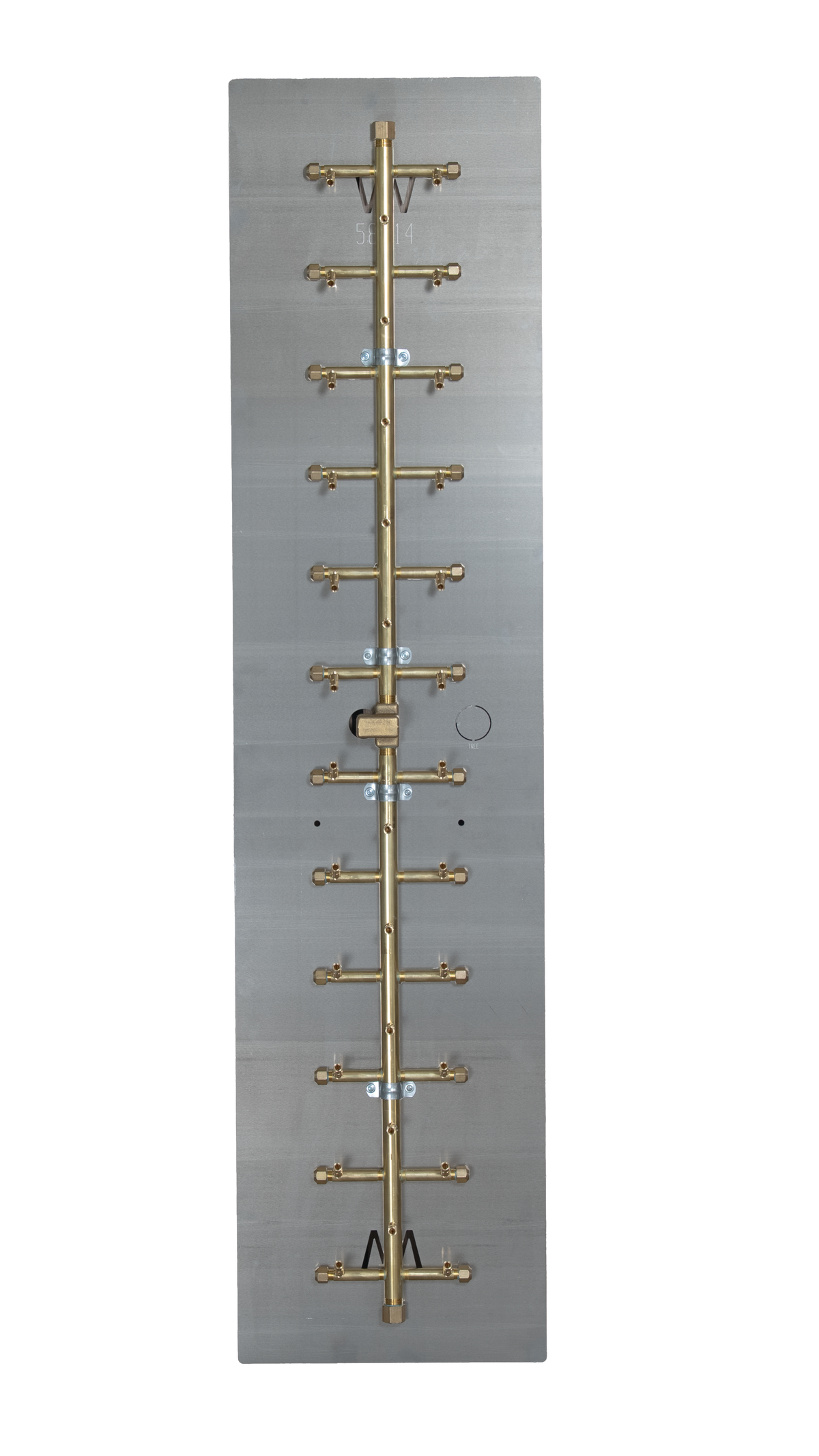 CROSSFIRE UT350 burner mounted on 58" x 14" aluminum plate
