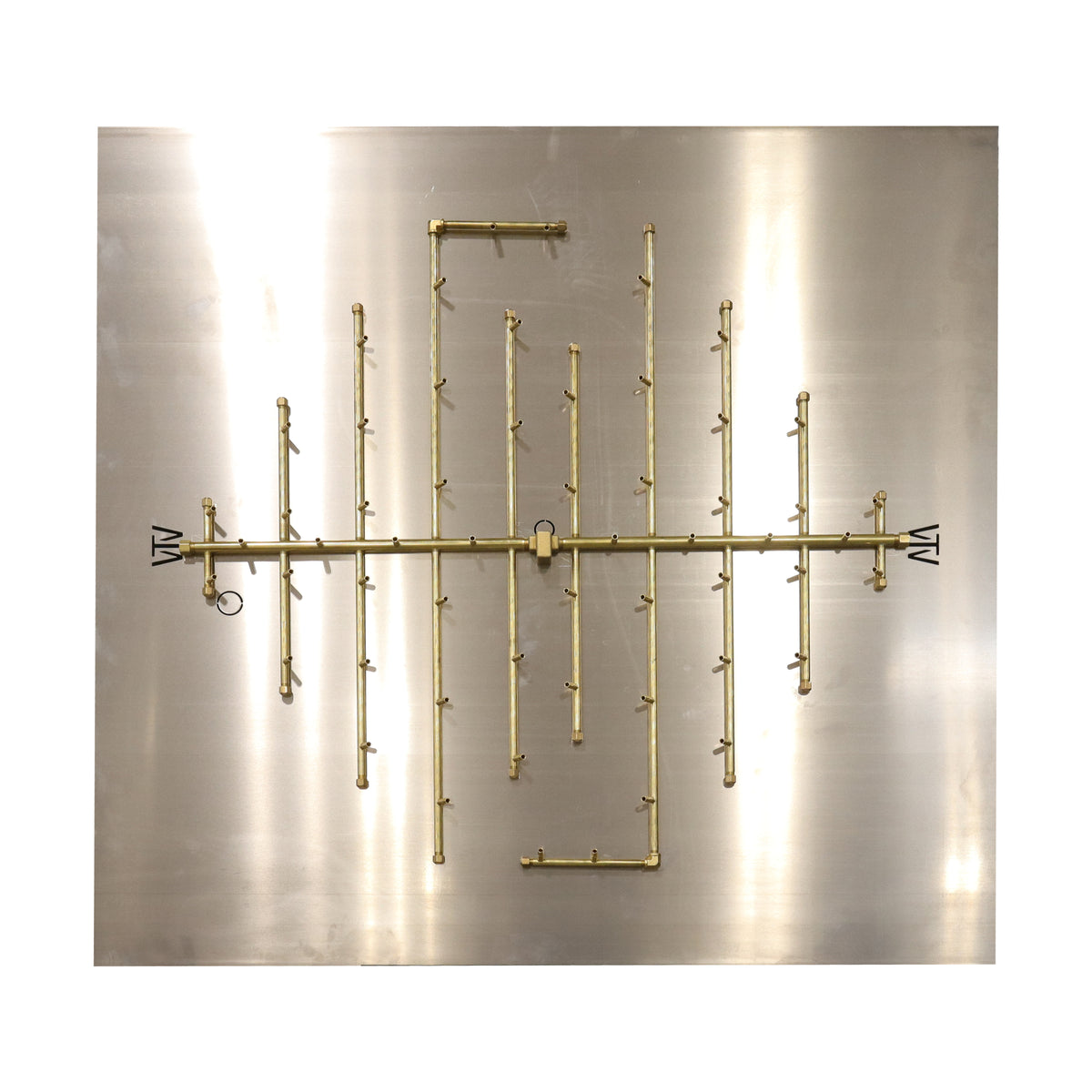 CROSSFIRE U560 burner mounted on 60" square aluminum plate