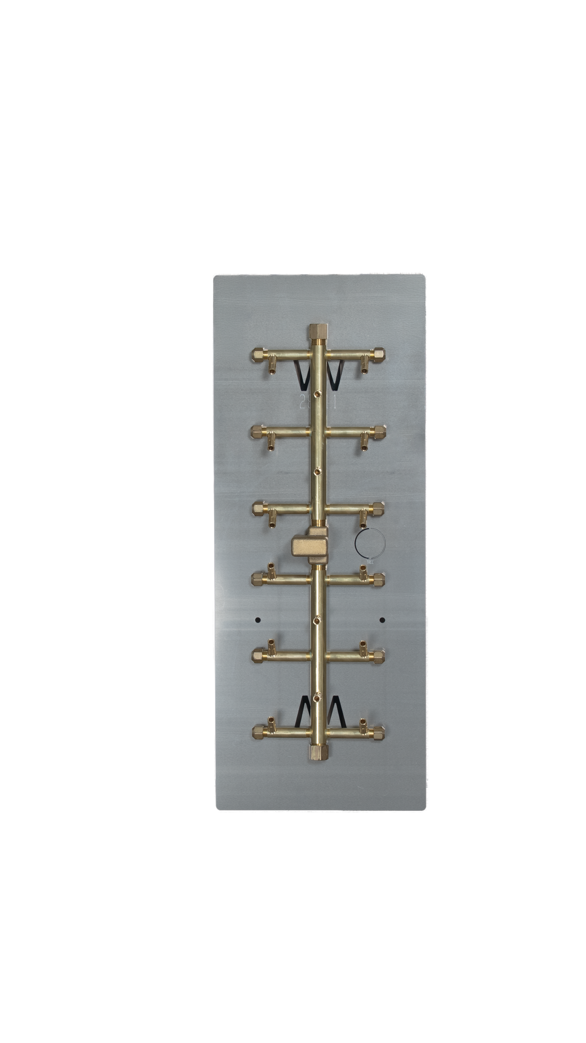 CROSSFIRE UT170 burner mounted on 28" x 11" aluminum plate