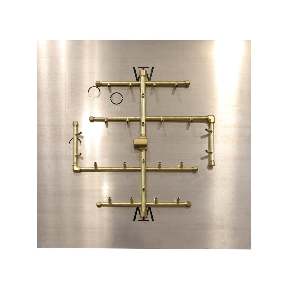 CROSSFIRE U240 burner mounted on 30" square aluminum plate