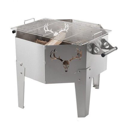 Wilmington Grill Wood Burning Stainless Steel Fire Pit