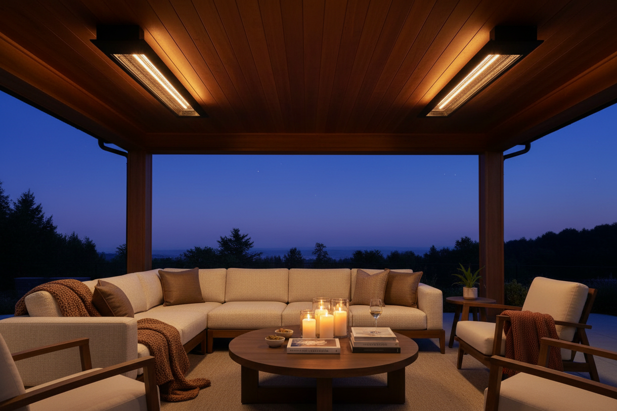 Luxury Flush-Mount Outdoor Heaters – Patio Heating