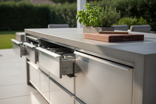 Luxury Outdoor Kitchen Cabinetry – Prep & Storage