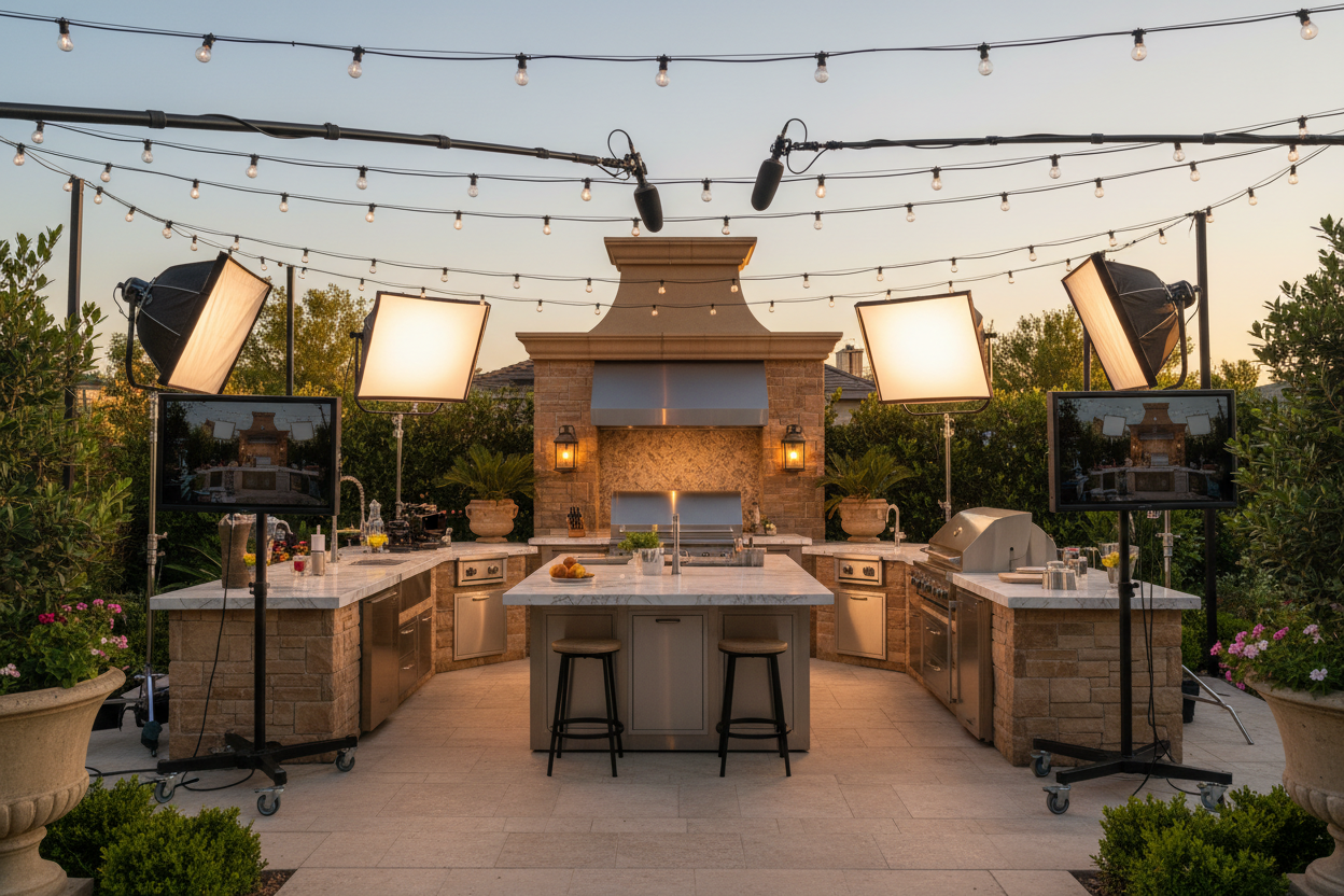 Luxury Outdoor Kitchen Video Studio