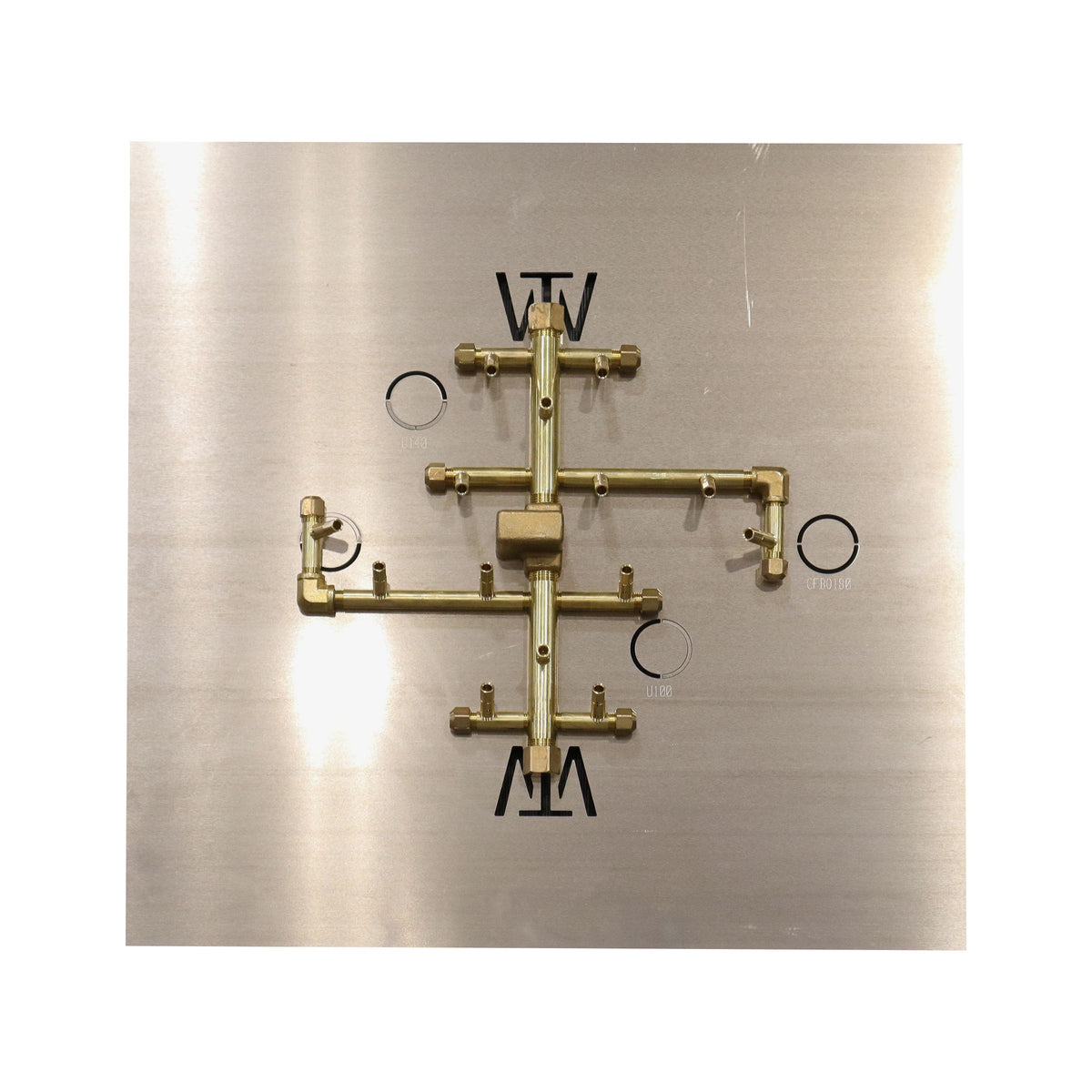 Warming Trends CROSSFIRE U140 Brass Fire Pit Burner (140K BTU)