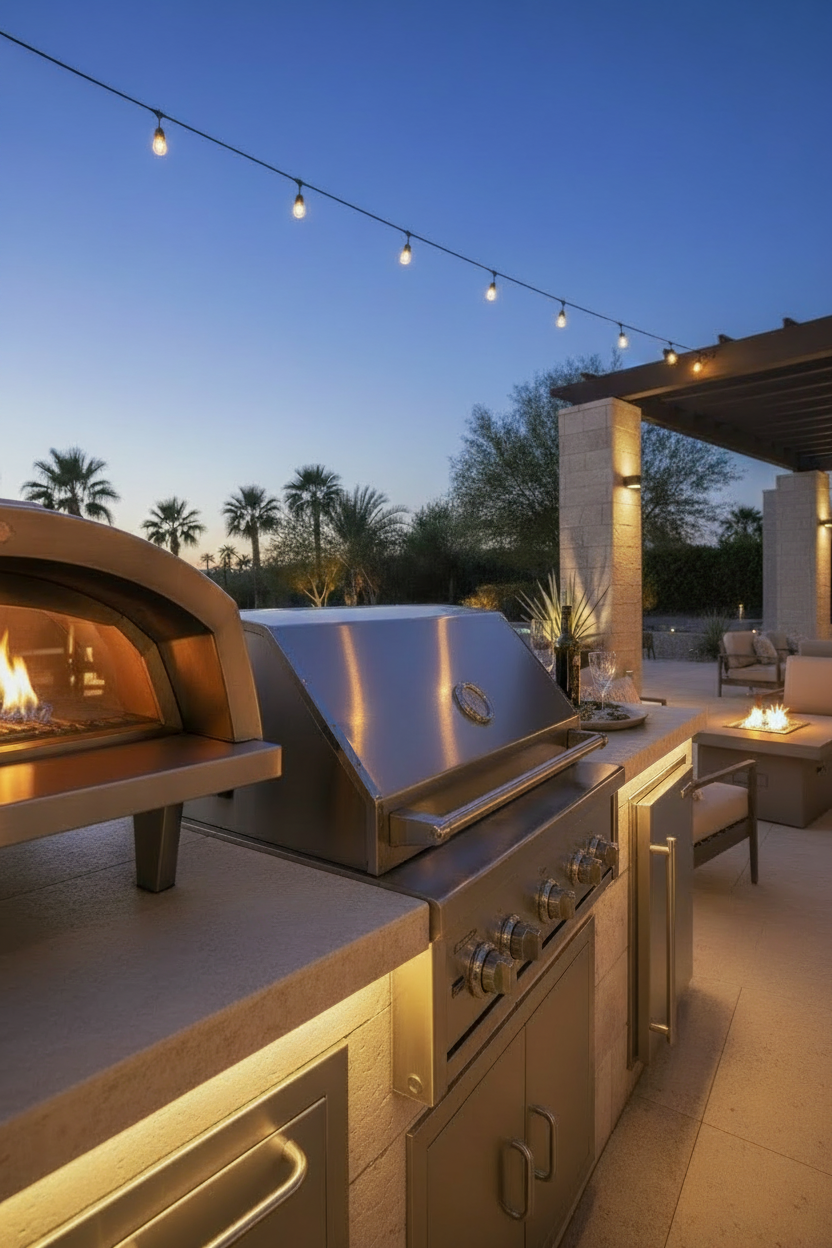 Luxe Outdoor Kitchen Lifestyle