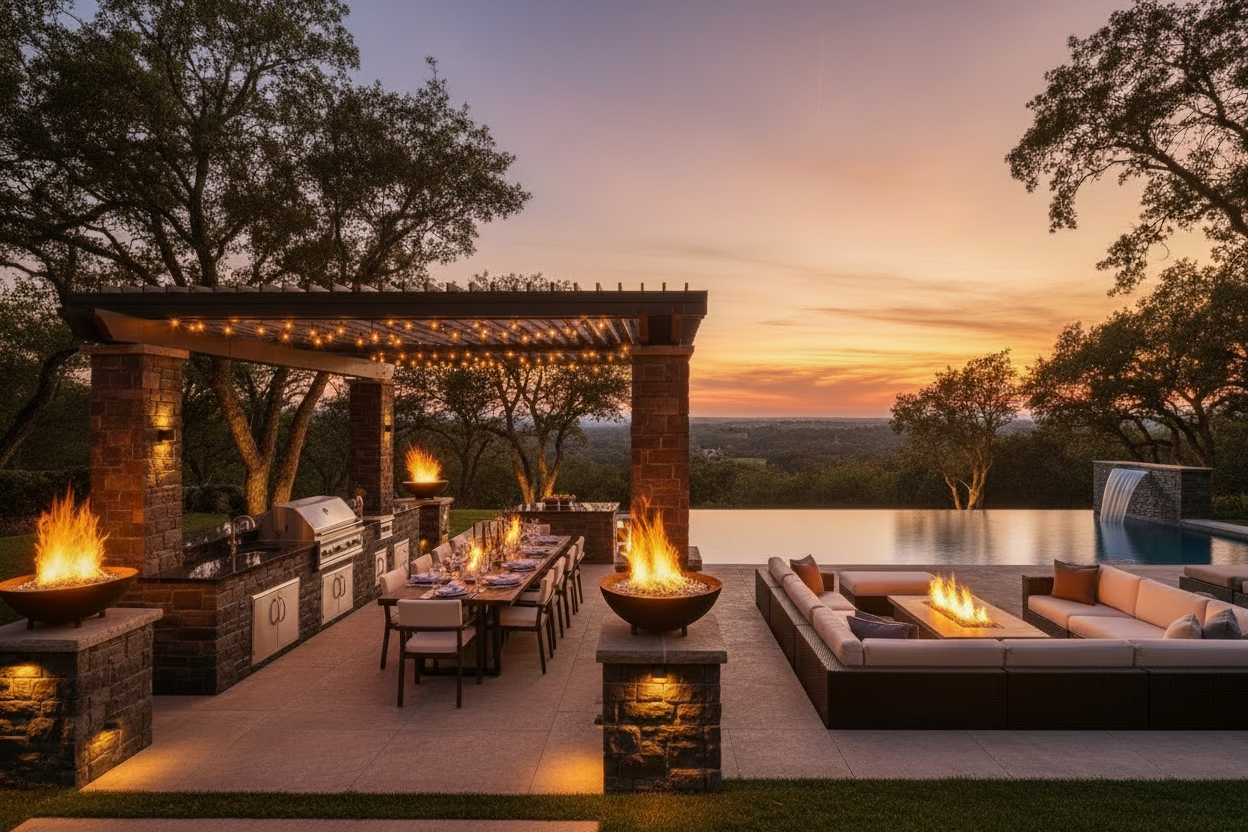 The Ultimate Luxury Outdoor Environment - Magical Golden Hour